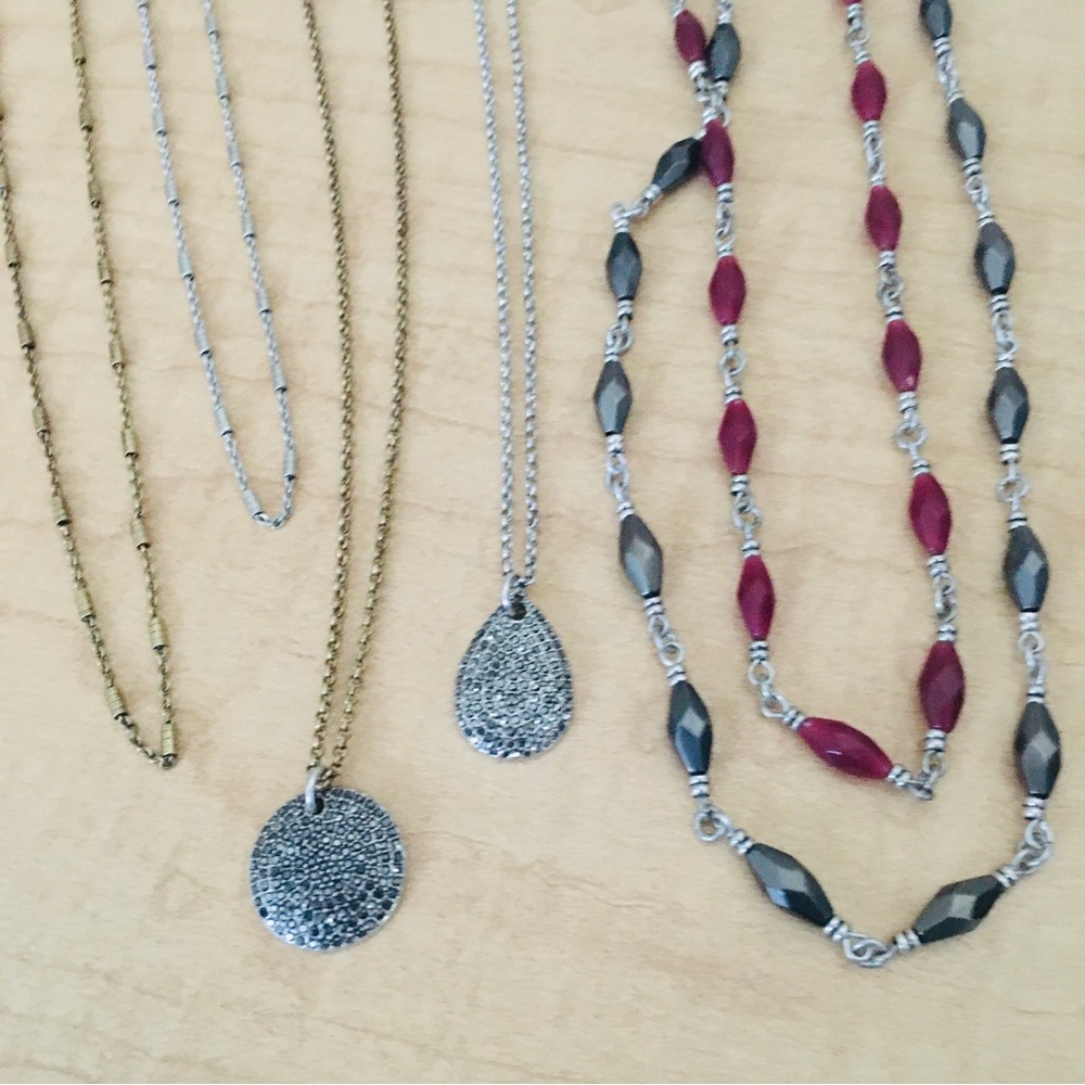 LP Bundle of 6 Layering Necklaces Interchangeable Lobster Clasps